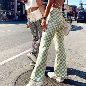 Checkered Green Pants